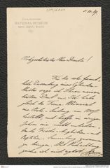 Nachlass Franz Steindachner, Brief von Spiridon Brusina an Franz Steindachner (05.10.1879), Inv.Nr. 61.01, Seite 1
